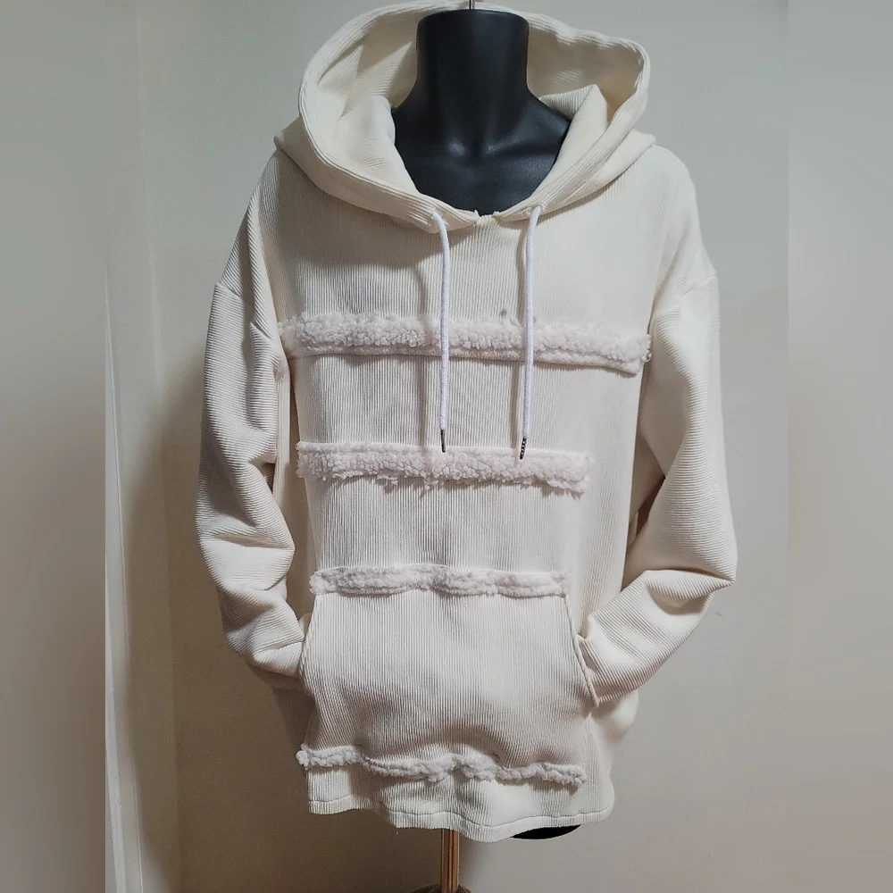 Cozy Cream Courdoroy Hoodie - Picture 4 of 9